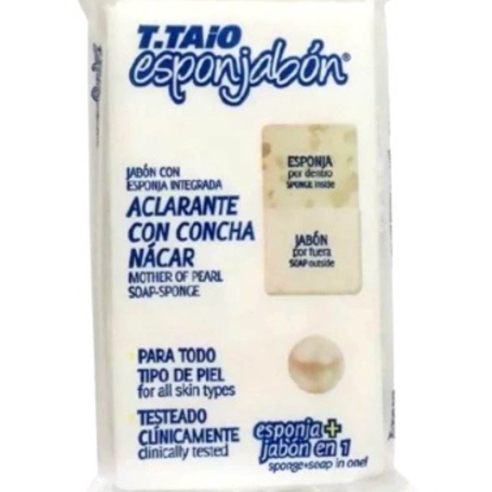 T-Taio Esponjabon - Concha Nacar Mother of Pearl Soap-sponge (Set of 2)